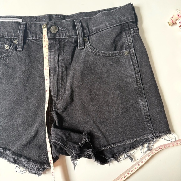 GAP High-Rise Cheeky Denim Jorts Black 27 (4R) 3” Inseam - Picture 4 of 7